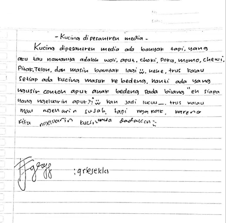 Jika Kucing ke Asrama