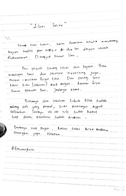 Kajian Hari Sabtu